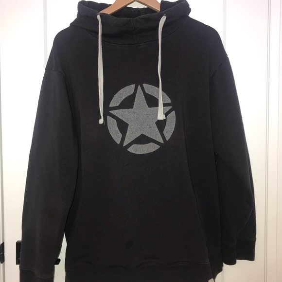 Vintage Y2K Jeep Embroidered Pullover Hoodie In Black - Picture 3 of 5